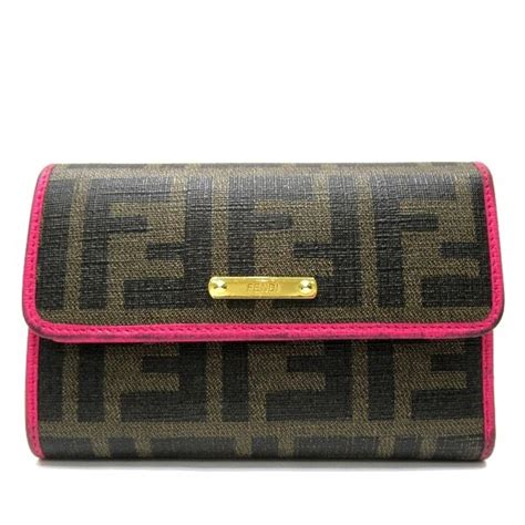 fendi zucca wallets|Fendi peekaboo wallet.